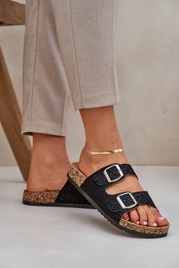 materiaal Slippers Op een kurkzool met gespen zInart Atera 2