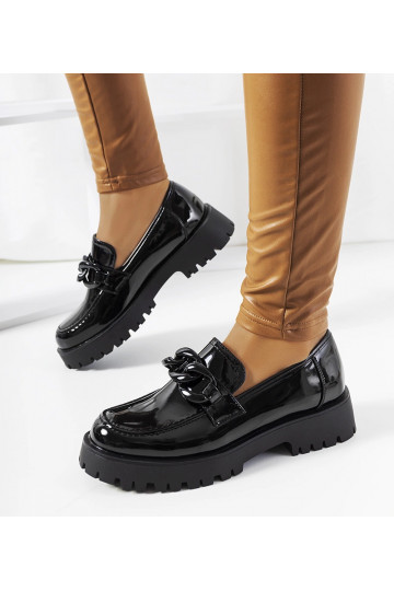 Sorte laksko med tyk sål...