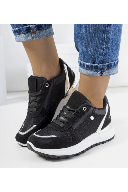 Sorte skinnende Onio sneakers til...