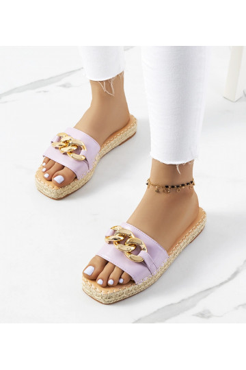 Lilla Cairo Chain Flip Flops