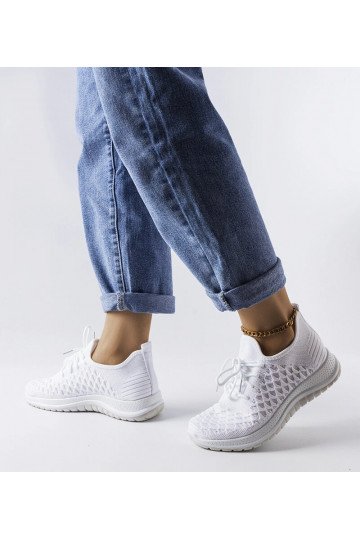 Dunes hvide sportssneakers 2