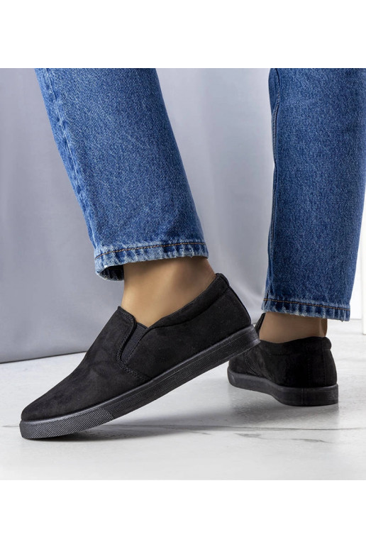 Sorte øko-ruskind sneakers Leroy