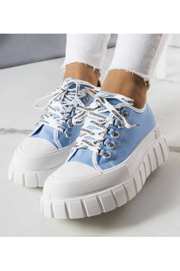 Blå Toni Platform Sneakers 2