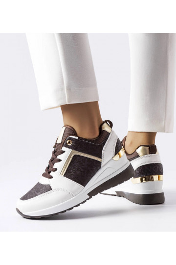 Brune og hvide Desche wedge... 2