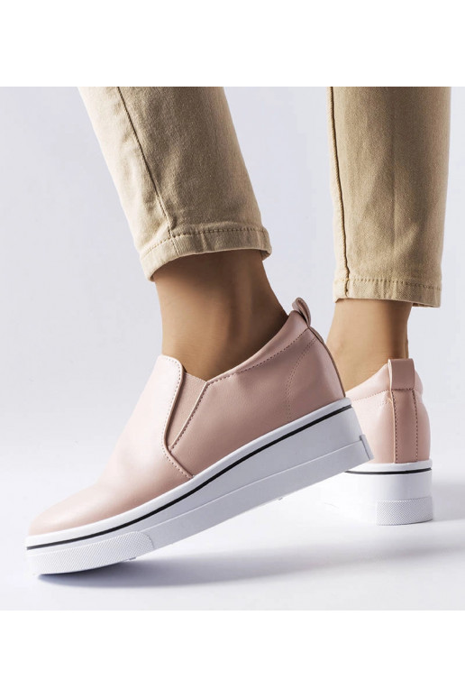 Francoeur Pink Slip-on Wedge Sneakers