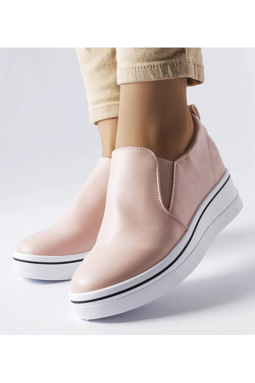 Francoeur Pink Slip-on Wedge Sneakers