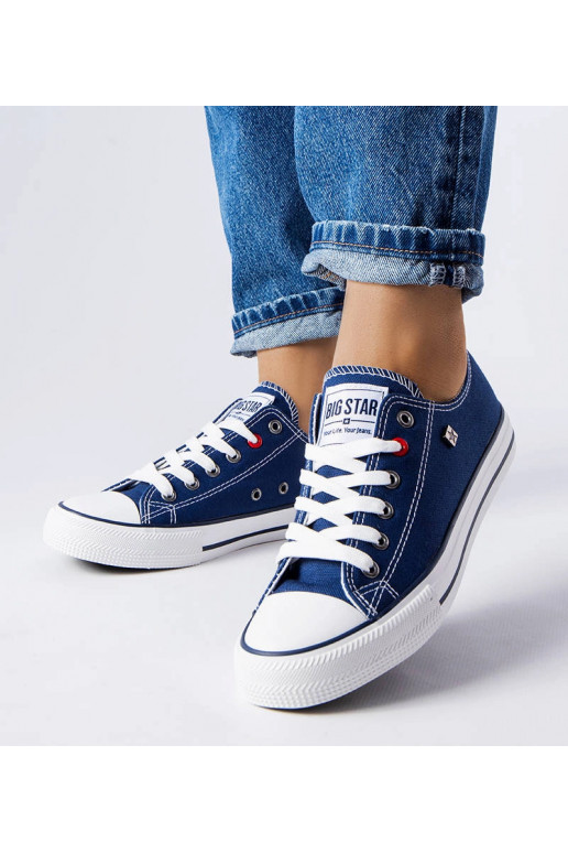 Marineblå klassiske Big Star sneakers...