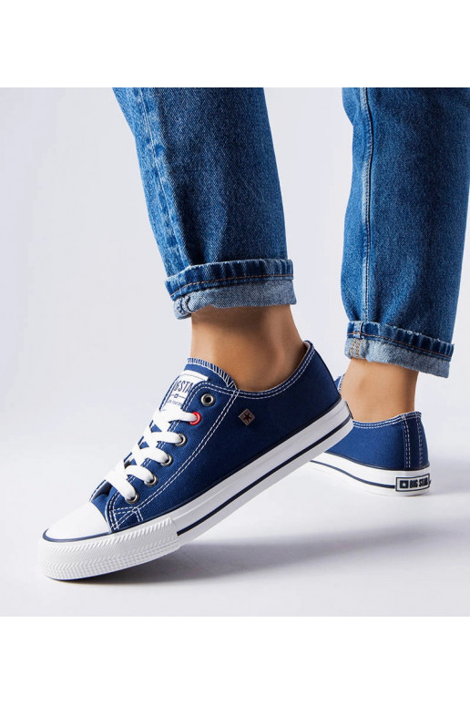 Marineblå klassiske Big Star sneakers...