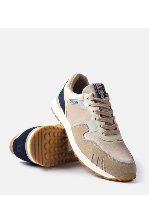 Beige ruskind sneakers Big Star LL174123