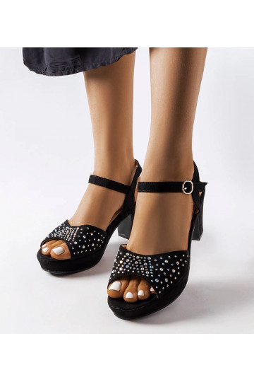 Sorte Beltane-hælede sandaler 2