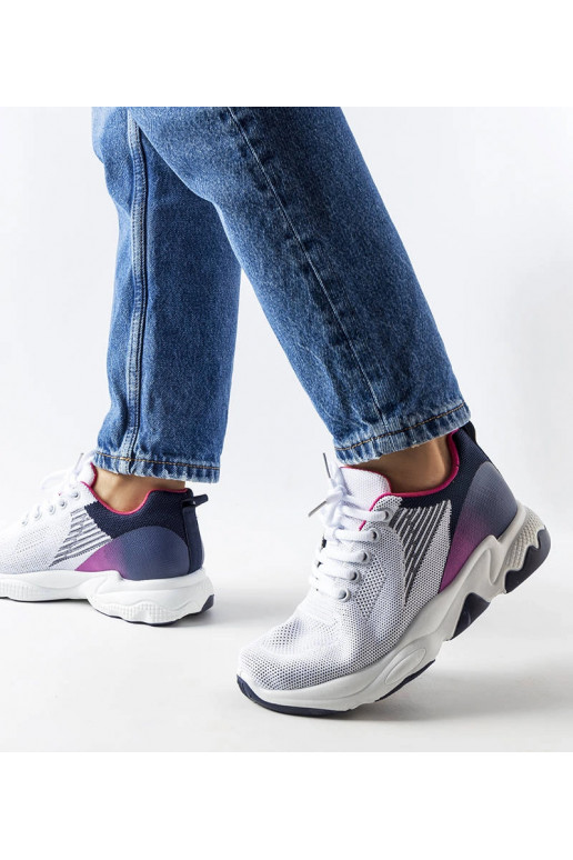 Hvide og marineblå Galatee...