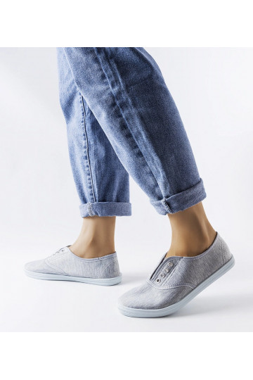 Vilma Grå Slip-On Sneakers...
