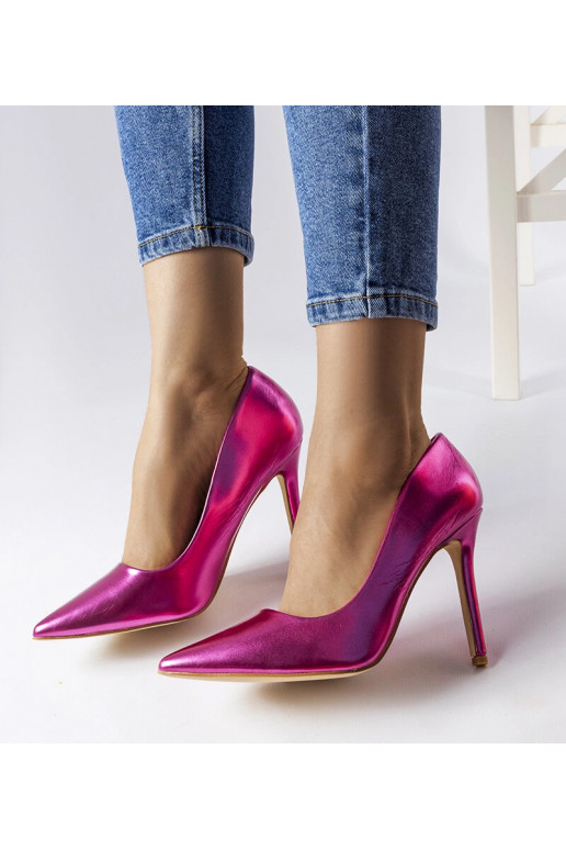 Delis Dark Pink Metallic høje hæle Delis Dark Pink Metallic høje hæle