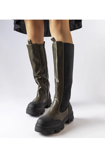 Pasquale grønne høje støvler