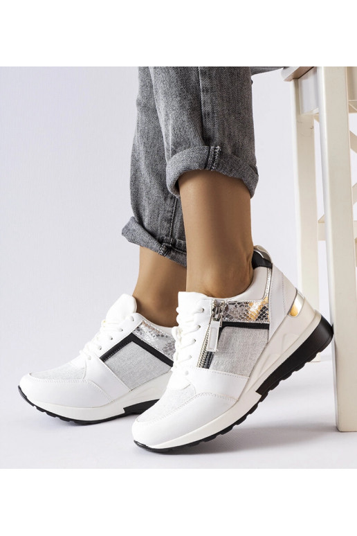 Deodata hvide wedge sneakers