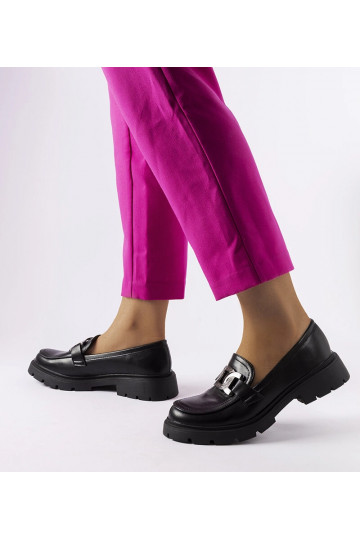 Sorte elegante loafers med... 2