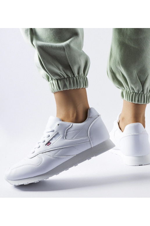 Hvide klassiske sneakers Poulsen