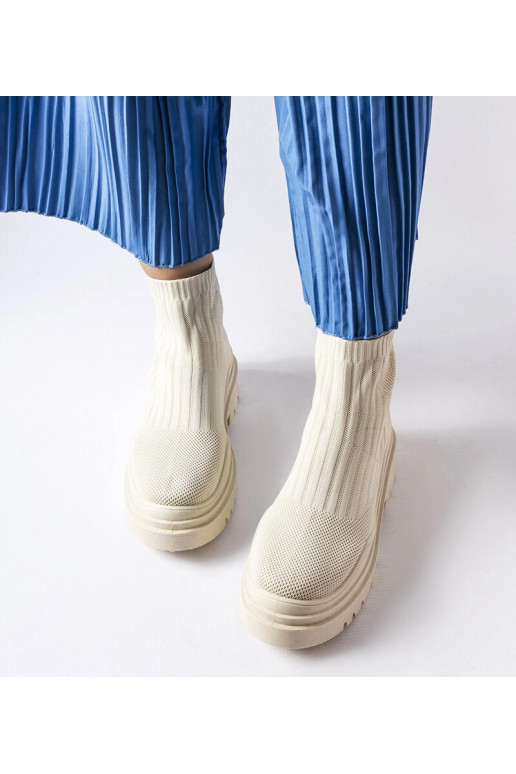 Beige high top sneakers Marks