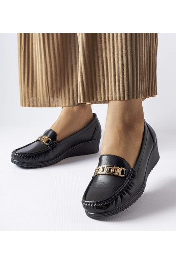 Sorte Lerino loafers med...