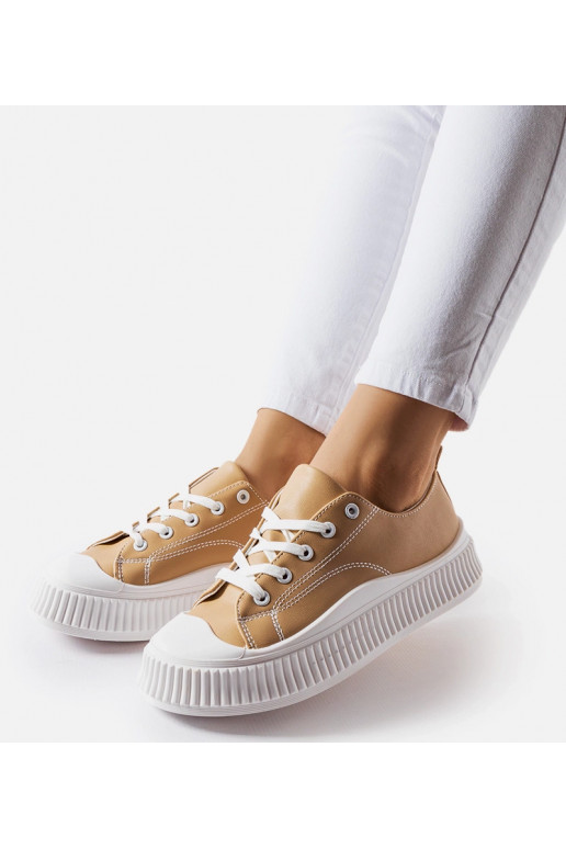 Beige Erbezzo platform sneakers