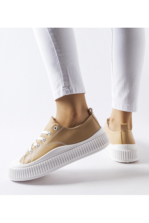 Beige Erbezzo platform sneakers