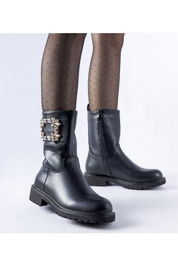 Sorte ankelstøvler...