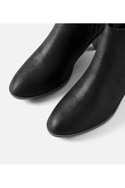 Sorte slip-on ankelstøvler Pyramid