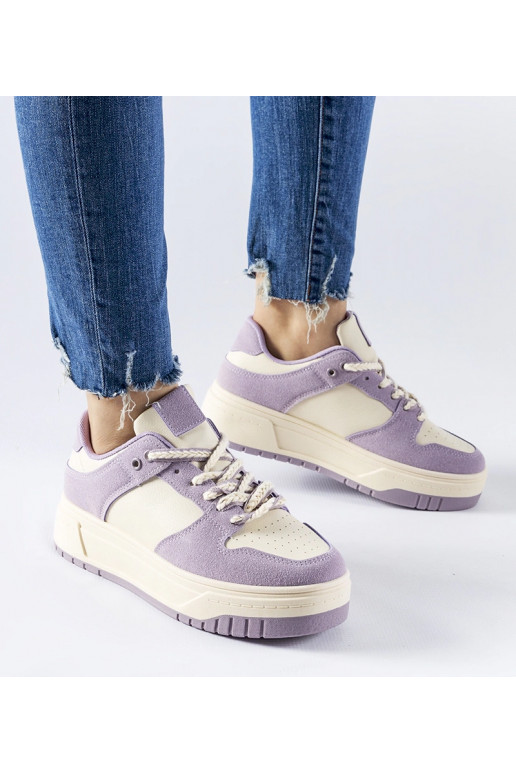 Crim lilla platform sneakers