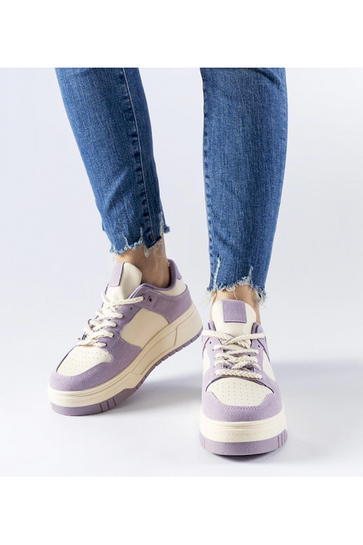 Crim lilla platform sneakers