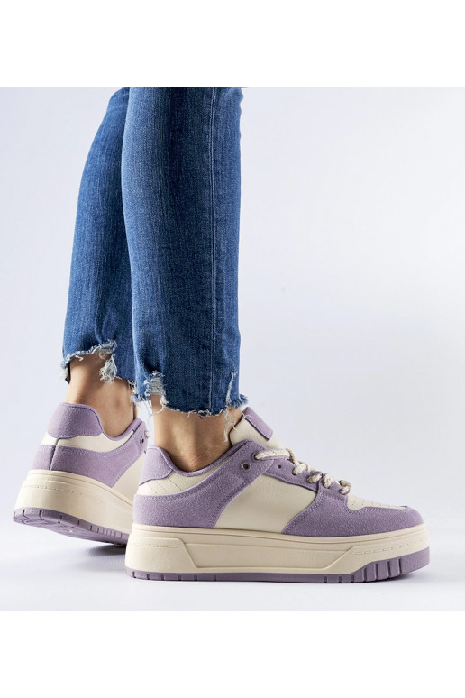 Crim lilla platform sneakers