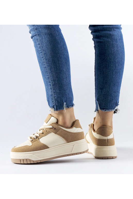 Beige Crim platform sneakers