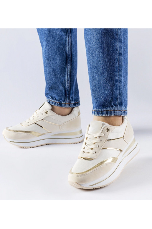 Beige sneakers på Nutter platformen