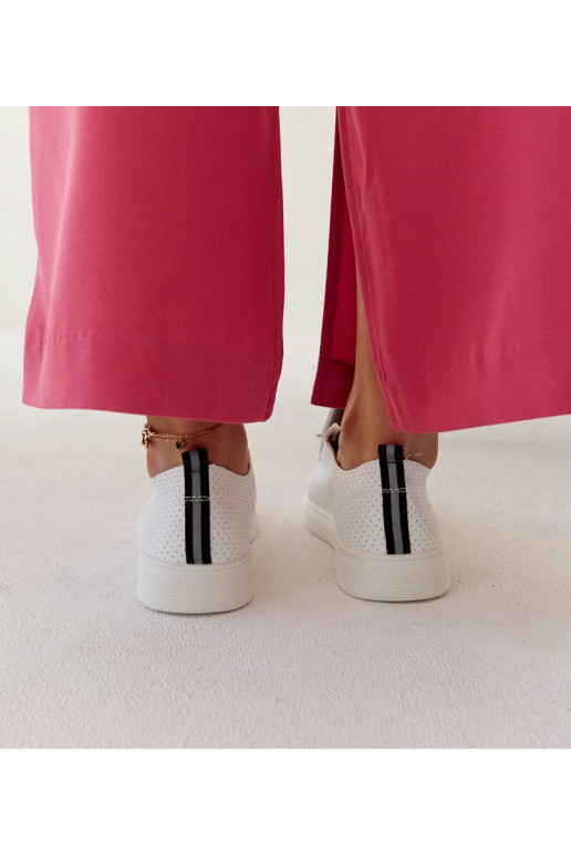 Hvide øko-læder sneakers Sandrine