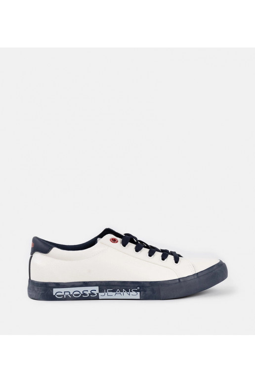 Hvide og marineblå herre CROSS JEANS...