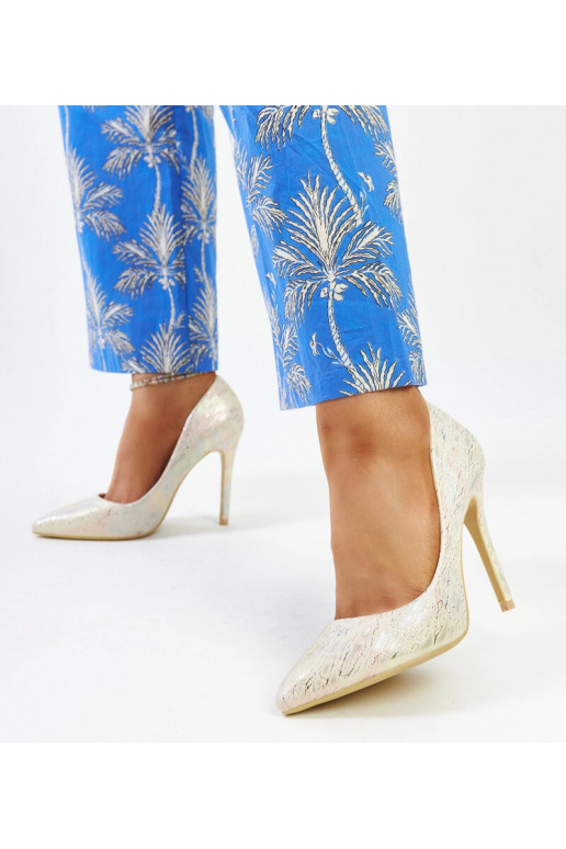 Serranillos guld metallisk læder...