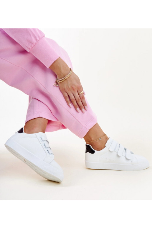 Sorte og hvide Samala velcro sneakers