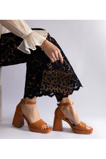 Brune Isolina sandaler med...