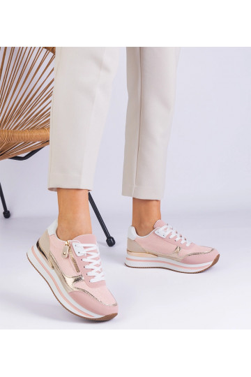 Lyserøde sportssneakers på... 2