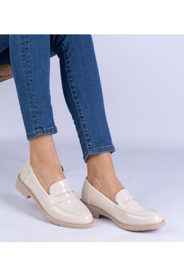 Beige lak damesko Eledia