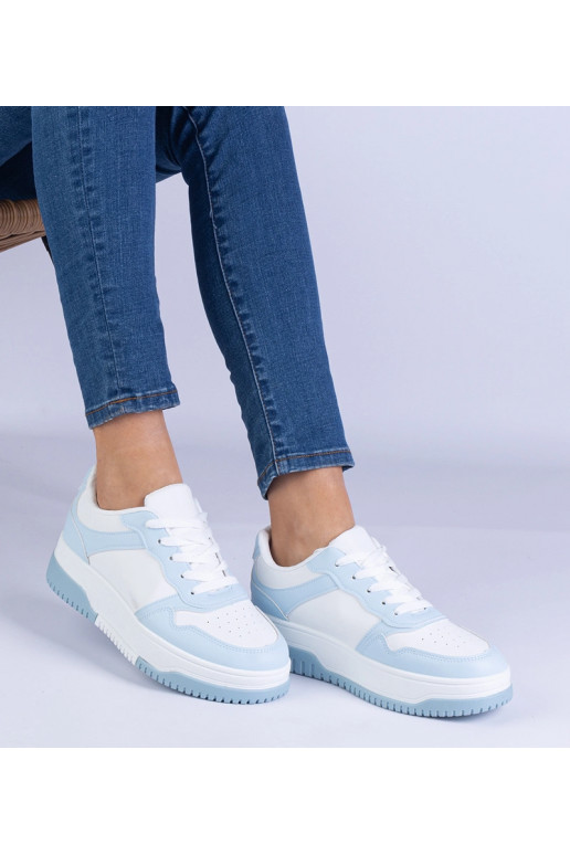 Blå sneakers med tyk sål Undina