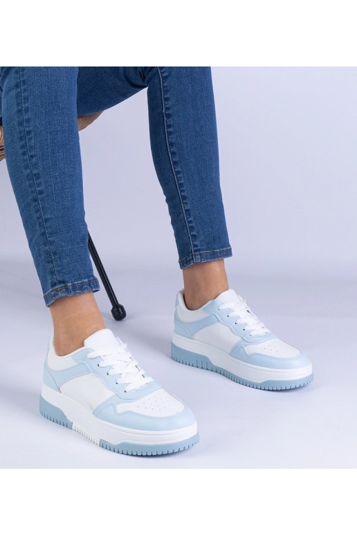 Blå sneakers med tyk sål Undina