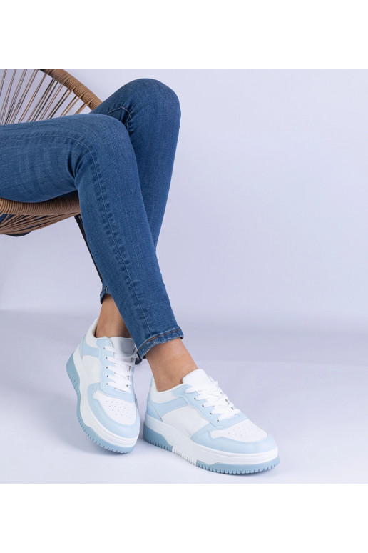 Blå sneakers med tyk sål Undina
