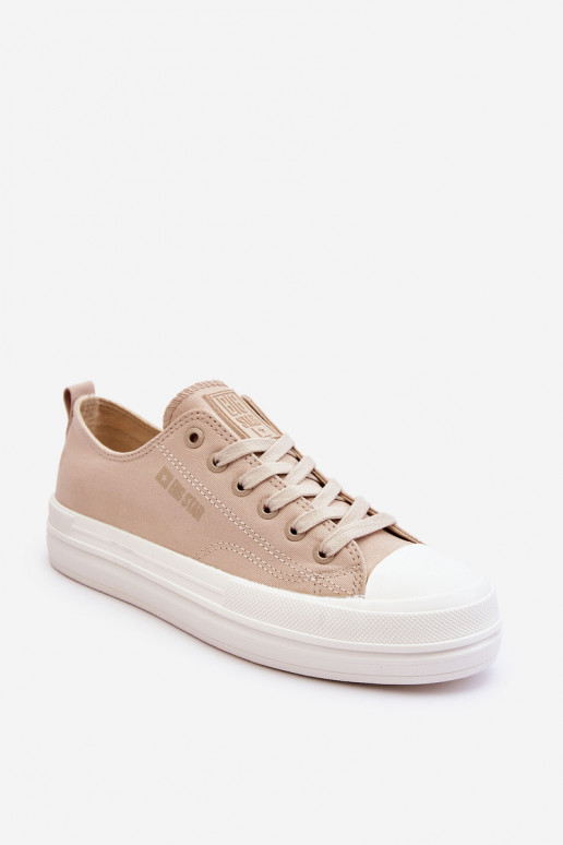 Laag met veters Sneakers Big Star LL274969 beige