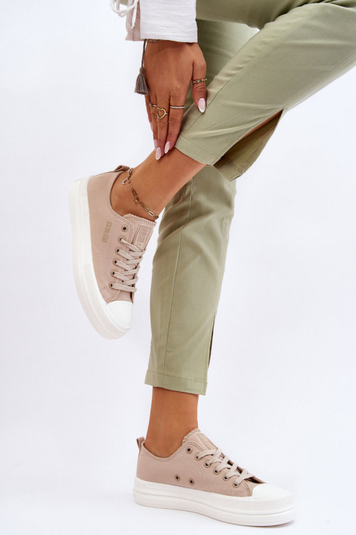 Laag met veters Sneakers Big Star LL274969 beige