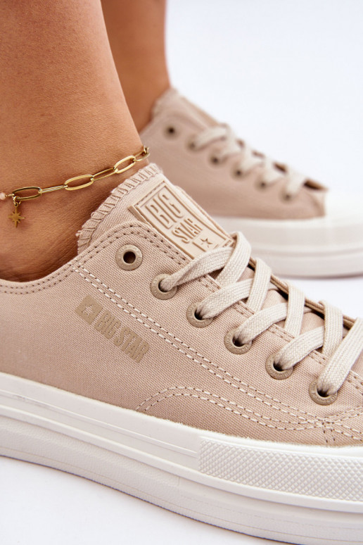 Laag met veters Sneakers Big Star LL274969 beige