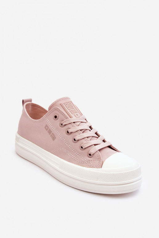 Laag met veters Sneakers Big Star LL274970 Nude