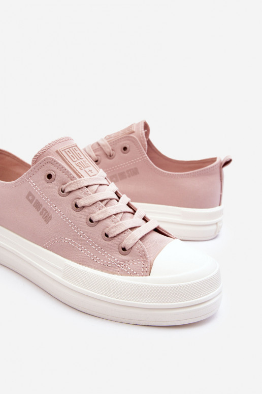 Laag met veters Sneakers Big Star LL274970 Nude