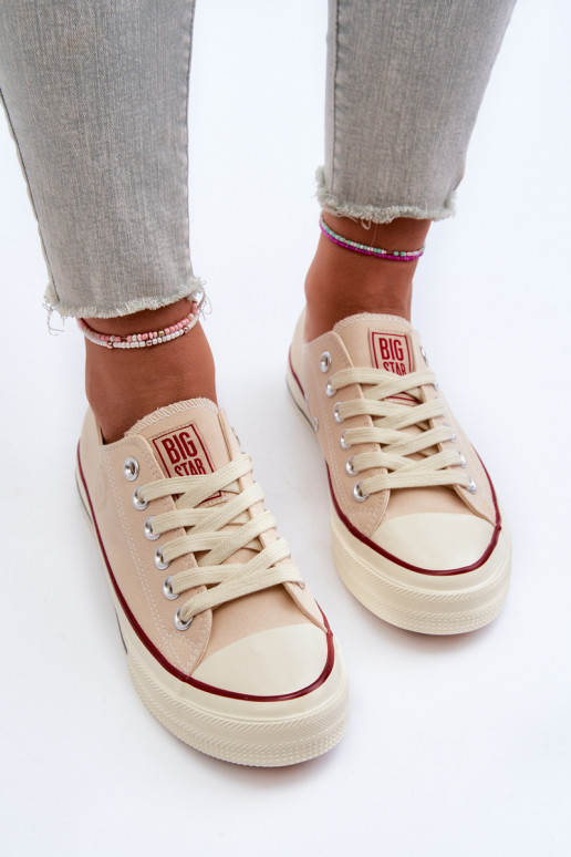 Laag Vrijetijdsschoenen Big Star NN274272 beige Laag Vrijetijdsschoenen Big Star NN274272 beige