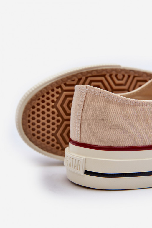 Laag Vrijetijdsschoenen Big Star NN274272 beige Laag Vrijetijdsschoenen Big Star NN274272 beige