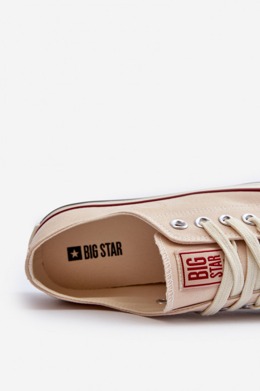 Laag Vrijetijdsschoenen Big Star NN274272 beige Laag Vrijetijdsschoenen Big Star NN274272 beige